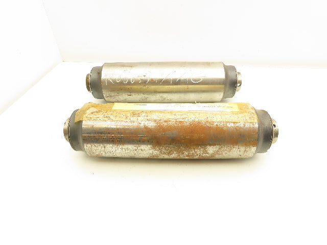 Rapistan K000379AAG Belt Conveyor Steel Idler Pulley 4" Dia 13-1/4"W Lot of 2