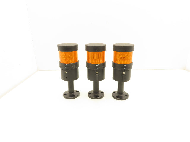 Telemecanique XVB C2B5 Modular Stack Light Tower Amber 24V Steady Base Lot of 3