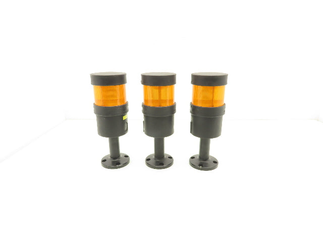 Telemecanique XVB C2B5 Modular Stack Light Tower Amber 24V Steady Base Lot of 3