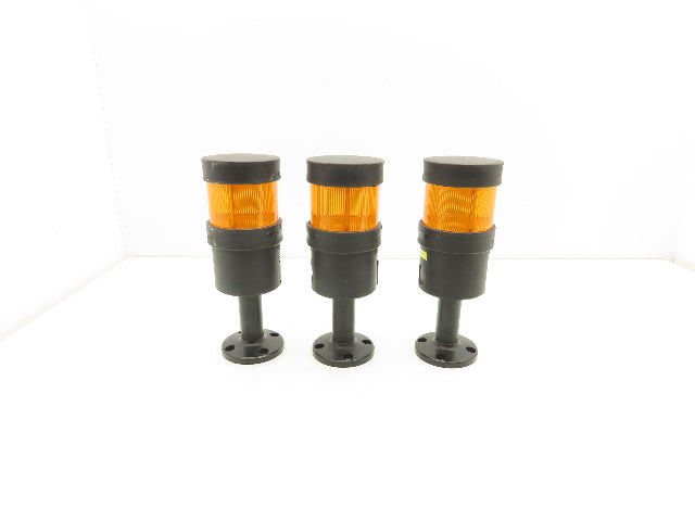 Telemecanique XVB C2B5 Modular Stack Light Tower Amber 24V Steady Base Lot of 3