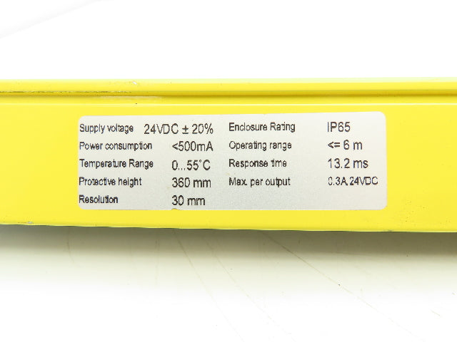 Cedes S2S-ARF1I-KH3-ACD44 Safe2+ Safety Light Curtain Receiver Only 360mm Long