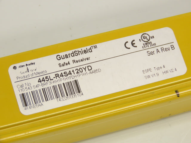 Allen Bradley 445L-R4S4120YD Guardshield Light Curtain Safe4 Receiver Parts Only