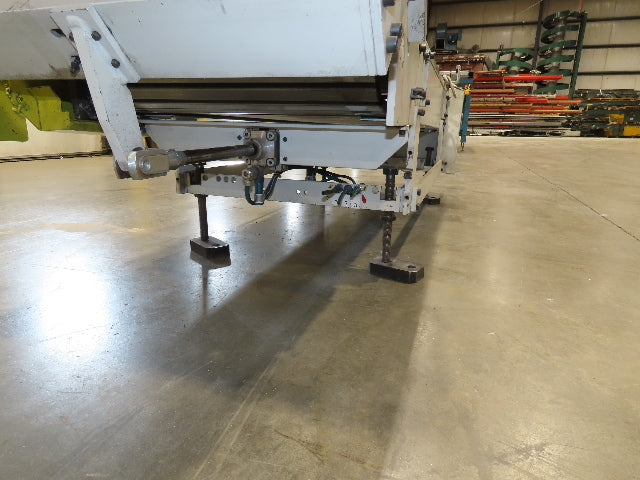 Steel Slat Top Conveyor w/Pneumatic Tilt Roller Bed 460V 3PH Chain Drive