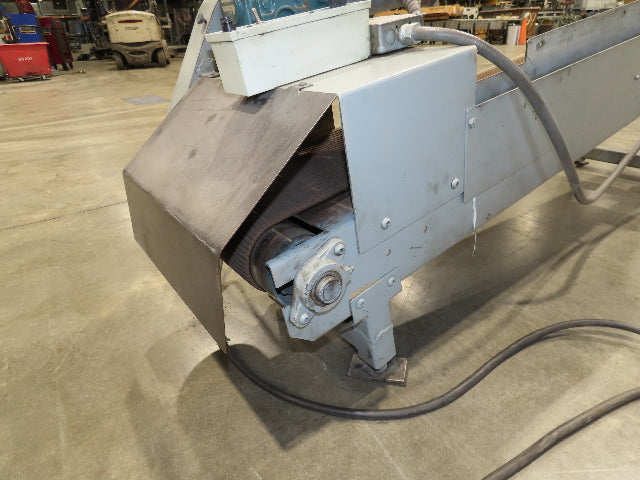 14"x 74" Incline Conveyor 10" Grip Top Belt 115V Variable Speed Belt Drive