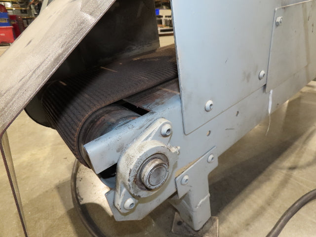 14"x 74" Incline Conveyor 10" Grip Top Belt 115V Variable Speed Belt Drive
