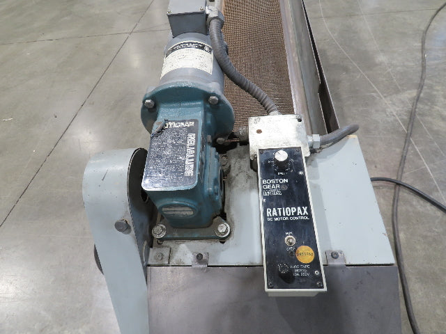 14"x 74" Incline Conveyor 10" Grip Top Belt 115V Variable Speed Belt Drive