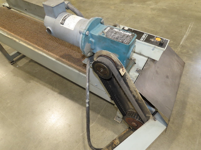14"x 74" Incline Conveyor 10" Grip Top Belt 115V Variable Speed Belt Drive