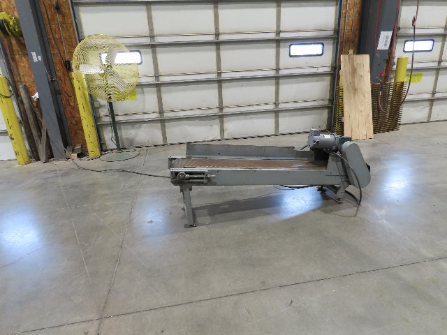 14"x 74" Incline Conveyor 10" Grip Top Belt 115V Variable Speed Belt Drive