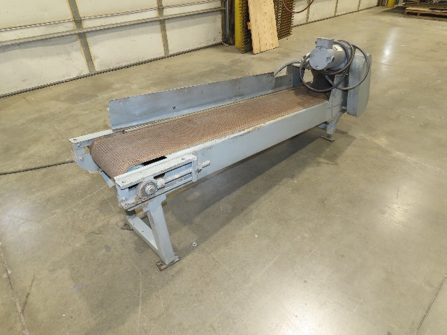 14"x 74" Incline Conveyor 10" Grip Top Belt 115V Variable Speed Belt Drive