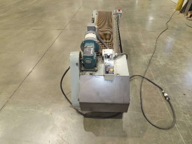 14"x 74" Incline Conveyor 10" Grip Top Belt 115V Variable Speed Belt Drive