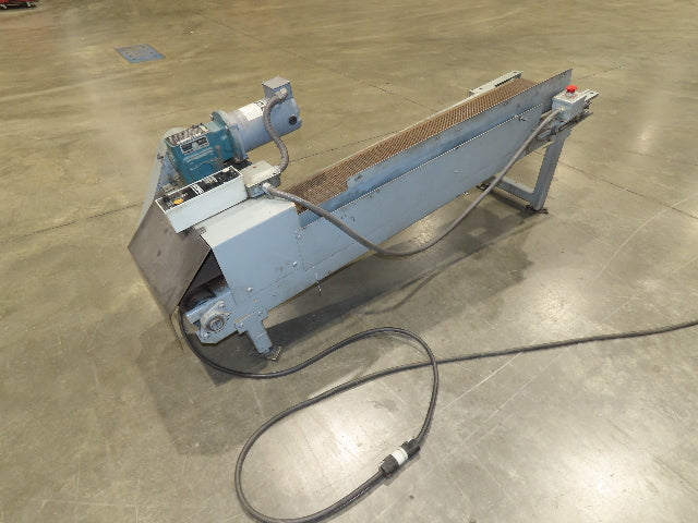 14"x 74" Incline Conveyor 10" Grip Top Belt 115V Variable Speed Belt Drive
