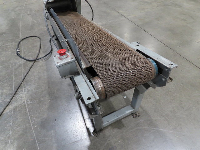 14"x 74" Incline Conveyor 10" Grip Top Belt 115V Variable Speed Belt Drive