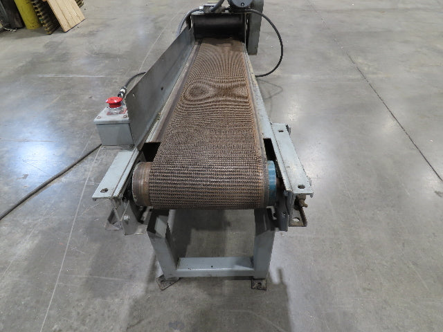 14"x 74" Incline Conveyor 10" Grip Top Belt 115V Variable Speed Belt Drive