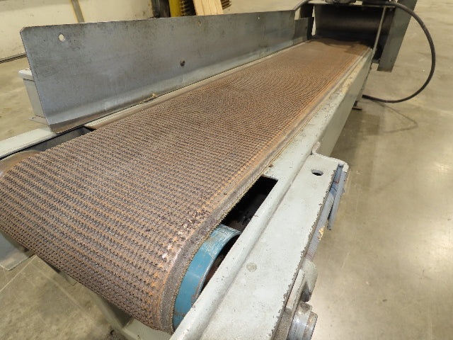 14"x 74" Incline Conveyor 10" Grip Top Belt 115V Variable Speed Belt Drive
