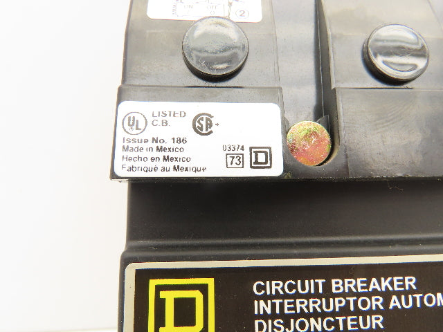 Square D FAB36020 I-Line Circuit Breaker 20A 600V 3 Pole Gray Face