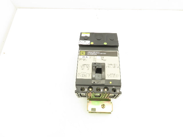 Square D FAB36020 I-Line Circuit Breaker 20A 600V 3 Pole Gray Face