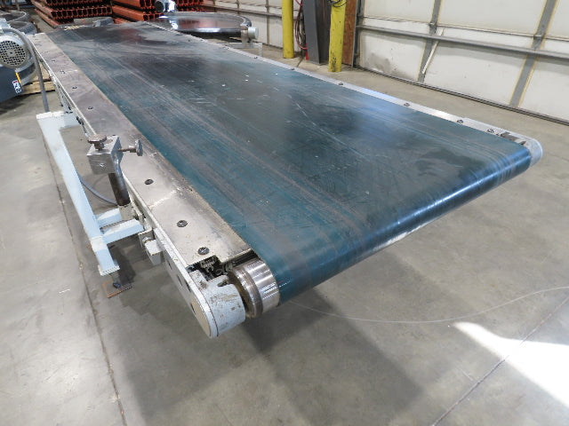 Gammerler 28"x8' 5" Slider Bed Conveyor 22" Flat Belt 125 FPM 480V Low Profile