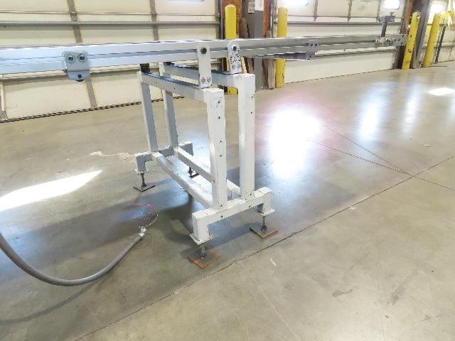 Gammerler 28"x8' 5" Slider Bed Conveyor 22" Flat Belt 125 FPM 480V Low Profile