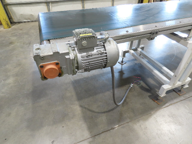 Gammerler 28"x8' 5" Slider Bed Conveyor 22" Flat Belt 125 FPM 480V Low Profile