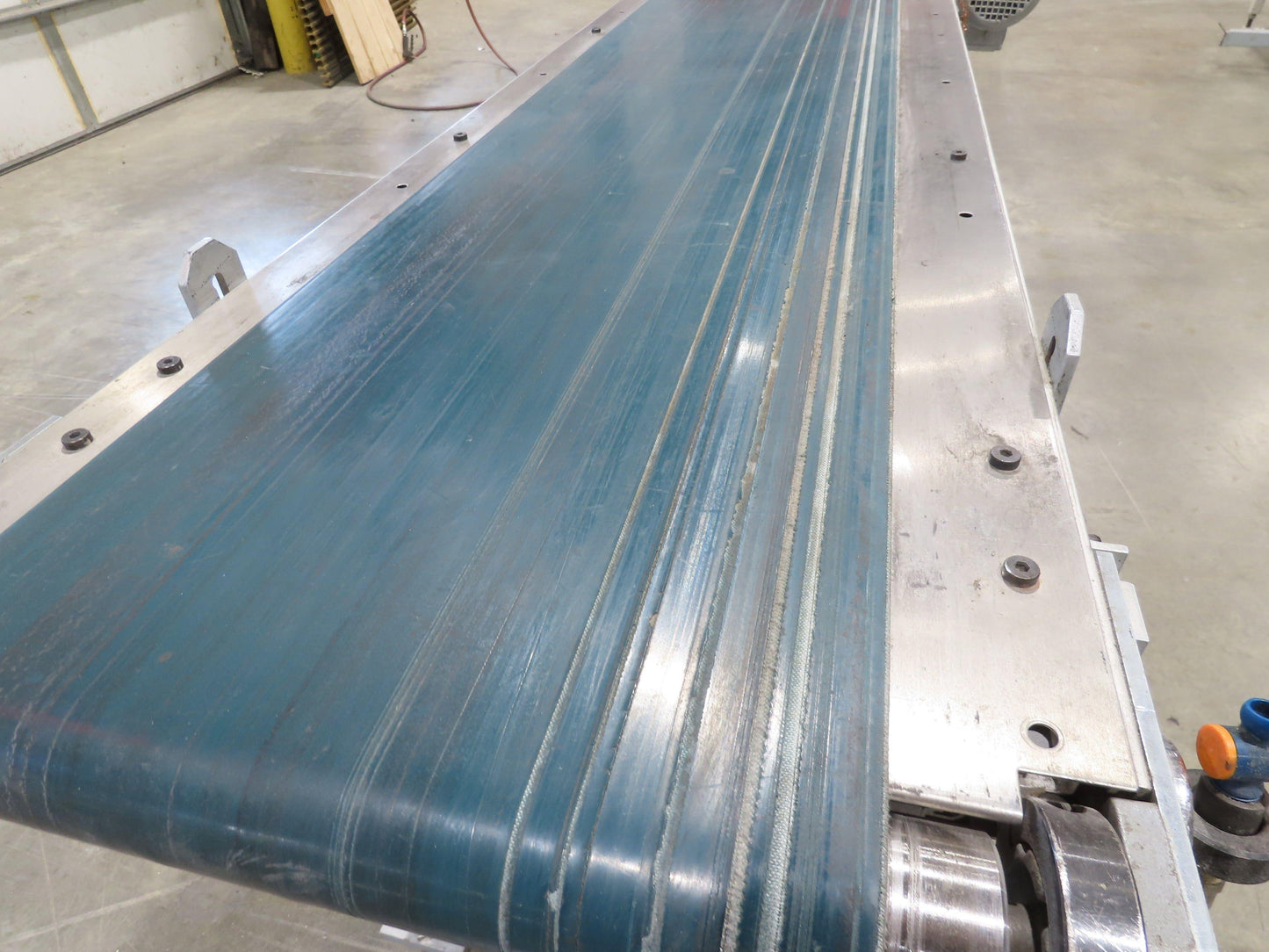 Gammerler 20"x 81"L Slider Bed Conveyor 14" Flat Belt 285 FPM 480V Low Profile
