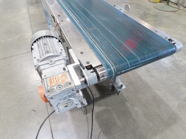 Gammerler 20"x 81"L Slider Bed Conveyor 14" Flat Belt 285 FPM 480V Low Profile