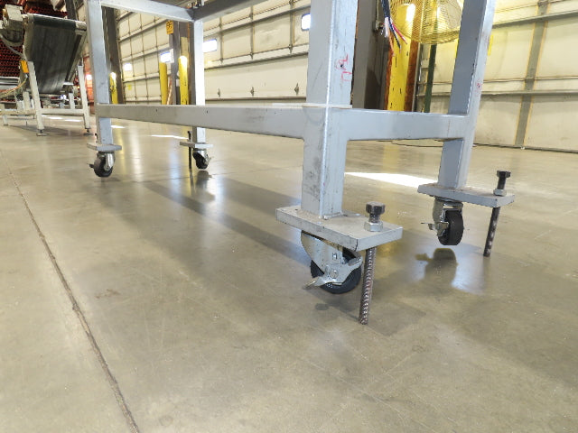 Gammerler 20"x 81"L Slider Bed Conveyor 14" Flat Belt 285 FPM 480V Low Profile