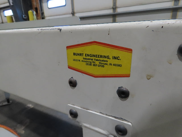 Buhrt 18"x 77" Slider Bed Conveyor 16" Flat Belt 460V RH Belt Drive 250 FPM
