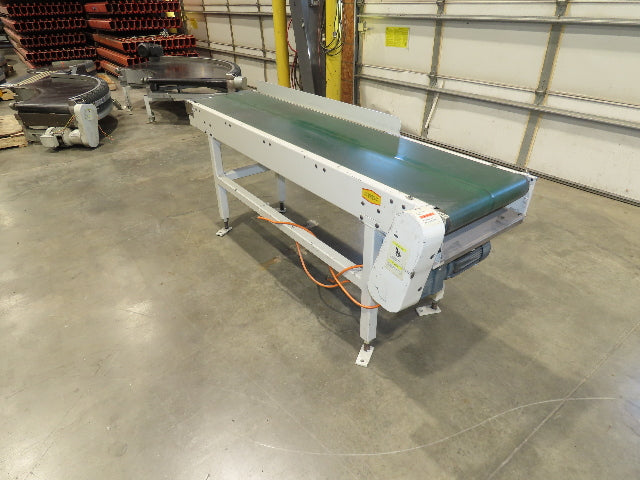 Buhrt 18"x 77" Slider Bed Conveyor 16" Flat Belt 460V RH Belt Drive 250 FPM