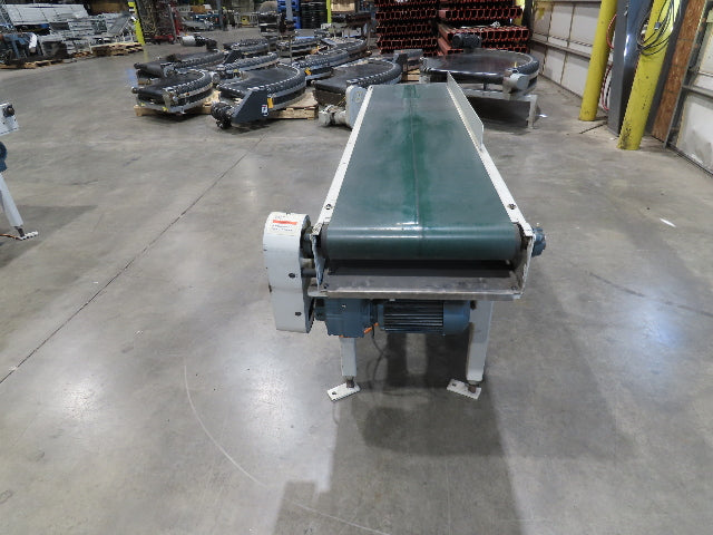 Buhrt 18"x 77" Slider Bed Conveyor 16" Flat Belt 460V RH Belt Drive 250 FPM