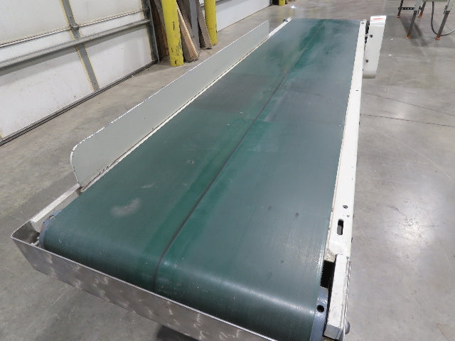 Buhrt 18"x 77" Slider Bed Conveyor 16" Flat Belt 460V RH Belt Drive 250 FPM