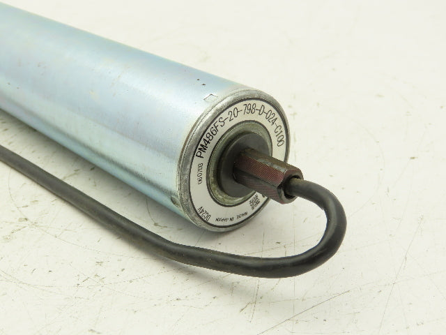 Itoh Denki PM486FS Power Moller Motorized Conveyor Roller 1.9" Dia 798mm 24VDC