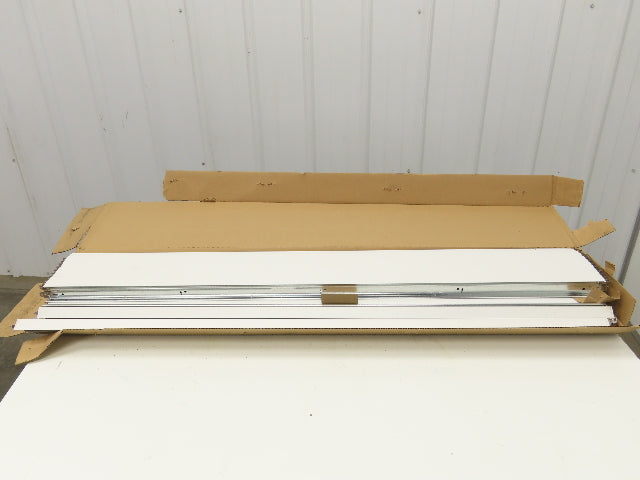 USG Donn DX 422 Drop Ceiling Cross Tee Suspension Bracket Flat White 48"L 46pcs