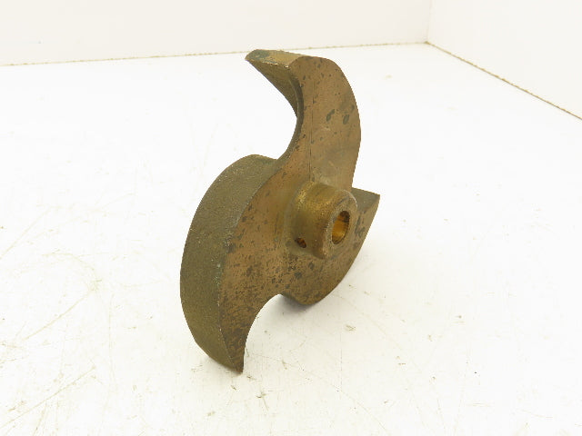 Bronze Pump Impeller 3-Blade 1/2" Bore 4.5" OD