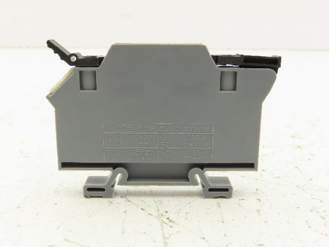 Morsettitalia S10H EURO S10-5H DIN Rail Terminal Block Fuse Holder 30A Lot of 25
