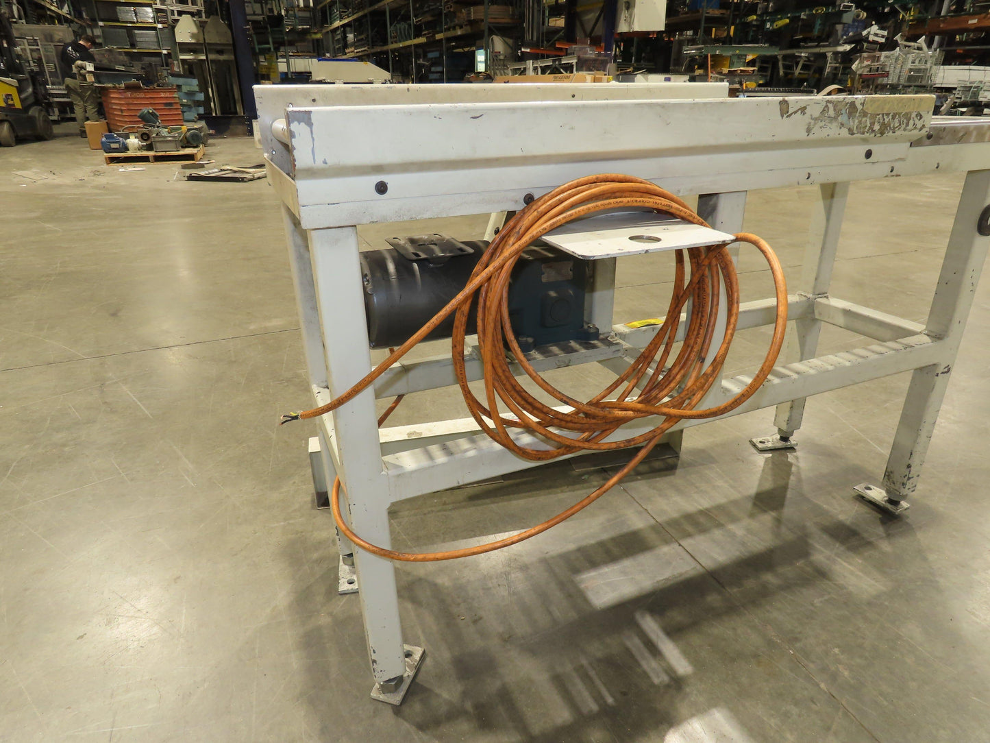 Buhrt 20"x 50"L Plastic Roller Conveyor 16"BF 80 FPM Chain Drive 460V