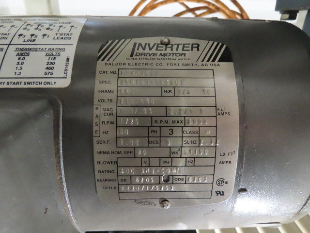Buhrt 20"x 50"L Plastic Roller Conveyor 16"BF 80 FPM Chain Drive 460V