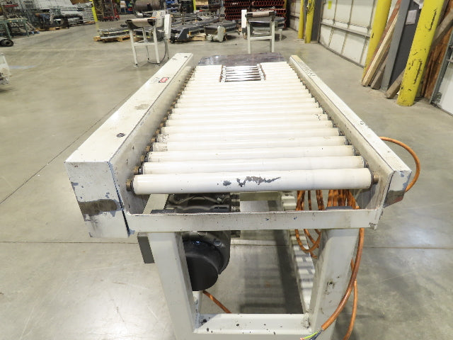 Buhrt 20"x 50"L Plastic Roller Conveyor 16"BF 80 FPM Chain Drive 460V