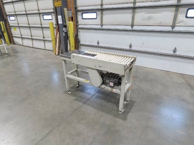 Buhrt 20"x 50"L Plastic Roller Conveyor 16"BF 80 FPM Chain Drive 460V