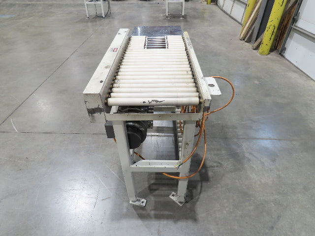 Buhrt 20"x 50"L Plastic Roller Conveyor 16"BF 80 FPM Chain Drive 460V
