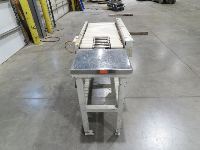 Buhrt 20"x 50"L Plastic Roller Conveyor 16"BF 80 FPM Chain Drive 460V
