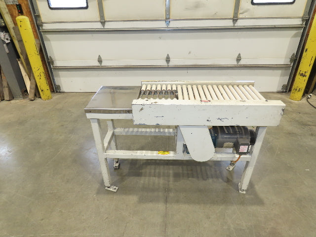 Buhrt 20"x 50"L Plastic Roller Conveyor 16"BF 80 FPM Chain Drive 460V