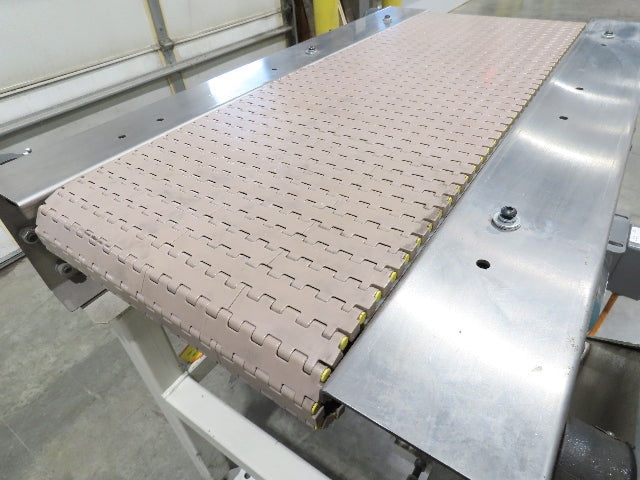 Buhrt 20"x 34"L Plastic Chain Conveyor 12" Mattop Intralox LH Belt Drive 460V