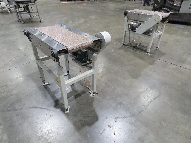 Buhrt 20"x 34"L Plastic Chain Conveyor 12" Mattop Intralox LH Belt Drive 460V