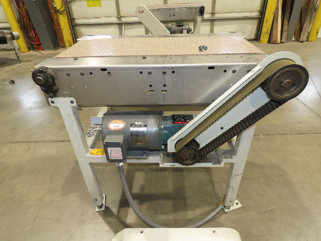 Buhrt 20"x 34"L Plastic Chain Conveyor 12" Mattop Intralox RH Belt Drive 460V