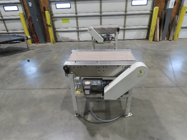 Buhrt 20"x 34"L Plastic Chain Conveyor 12" Mattop Intralox RH Belt Drive 460V