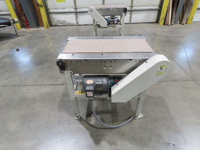 Buhrt 20"x 34"L Plastic Chain Conveyor 12" Mattop Intralox RH Belt Drive 460V