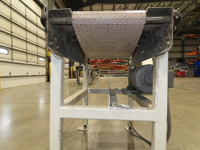 Buhrt 20"x 34"L Plastic Chain Conveyor 12" Mattop Intralox RH Belt Drive 460V