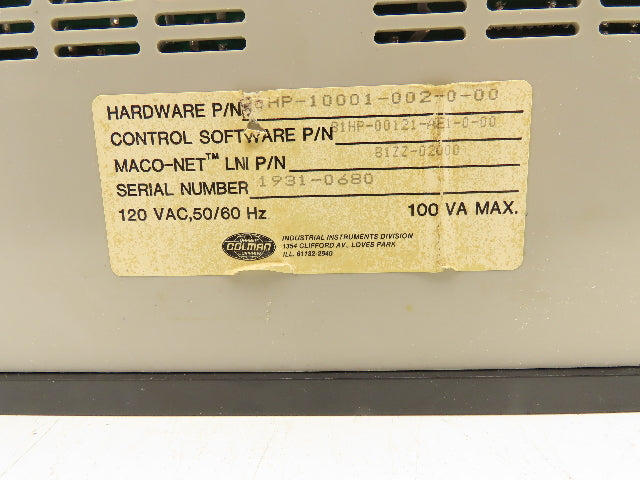 Barber Colman 80HP-10001-002-0-00 Pressure Flow Module 120VAC 100VA Max