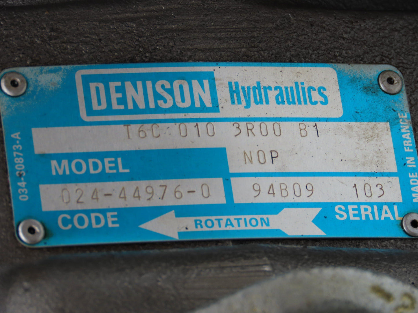 Denison AA10VSO 140DFR1/31 Double Hydraulic Pump 15/65 GPM 3500 PSI T6C B10 3R00