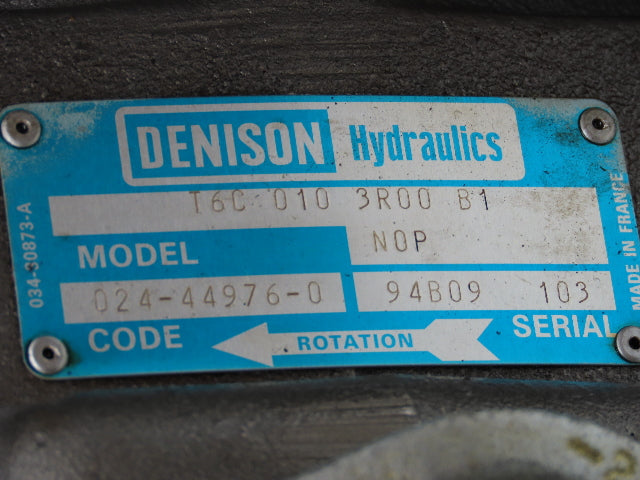 Denison AA10VSO 140DFR1/31 Double Hydraulic Pump 15/65 GPM 3500 PSI T6C B10 3R00